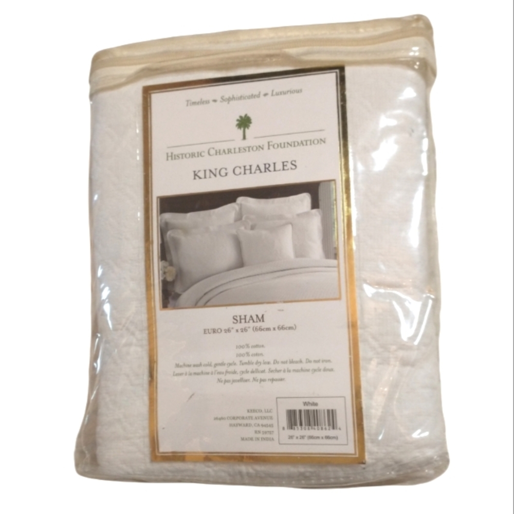 NWT Matelasse Quilted Euro Sham